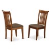 East West Furniture, Portland slat back chair for kitchen with Fabric seat - 4 of 4