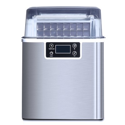 Commercial Ice Maker 44 Lbs 3 Quart Stainless Steel Countertop Ice