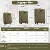 Lyngins 22/26/30 Inch 3PCs Softside Luggage Sets with Spinner Wheels,TSA Lock,Adjustable Handle,Lightweight Expandable Suitcases for Trip - 3 of 4