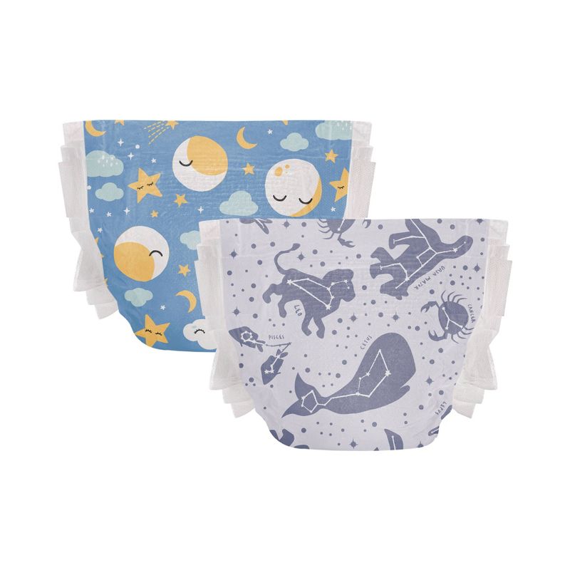 The Honest Company Clean Conscious Disposable Overnight Diapers Cozy Cloud + Star Signs  - (Select Size and Pattern), 2 of 11