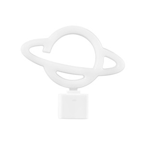 Globe Electric Auto On/Off Neon Blue Planet Night Light: LED Plug-In for Kids' & Toddlers, Novelty Wall Nightlight - 1 of 4