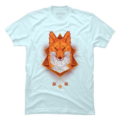Men's Design By Humans Firefox Stare By sayahelmi T-Shirt