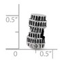 Black Bow Jewelry 3D Leaning Tower of Pisa Bead Charm in Antiqued Sterling Silver - 2 of 3