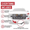 AMERICAN MODIFIED Grille w/ Off-Road and Amber LEDs, Compatible with 2019-2021 Chevy Silverado 1500, Armor, Matte Black - 4 of 4
