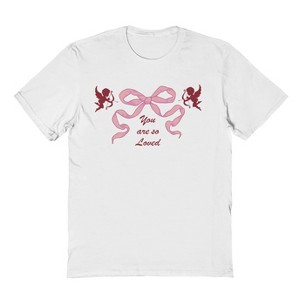 Social Collective Men's You Are So Loved  Valentines Day Short Sleeve Graphic Cotton T-Shirt - 1 of 3