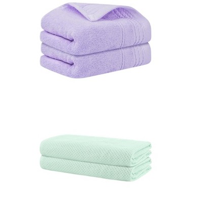 REGALWOVEN Bath Hands Towel Sets For Bathroom, Gym, SPA 2 Pack