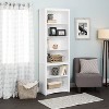 80" Tall Bookshelf White - Prepac: Laminated 6-Shelf Storage, Modern Design - 3 of 4