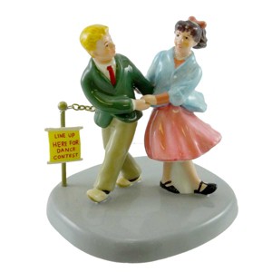 Department 56 Villages 3.25 In We'll Win For Sure! Snow Village Dance Ceramic Village Accessories - 1 of 4