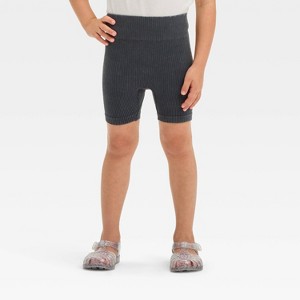 Grayson Mini Toddler Girls' Rib Biker Shorts - 1 of 3