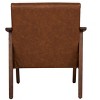 Sapphtopaz 1pc Stylish Accent Chair Upholstered Lounge Chair with Wooden Frame, Living Room Furniture Comfy Chair, Gray - 4 of 4