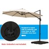 Okak Heavy Duty Cantilever Umbrella Base with 264 lb. Capacity, Patio Umbrella Base with Easy-Fill Design, Outdoor Umbrella Stand for Backyard, Black - 3 of 4