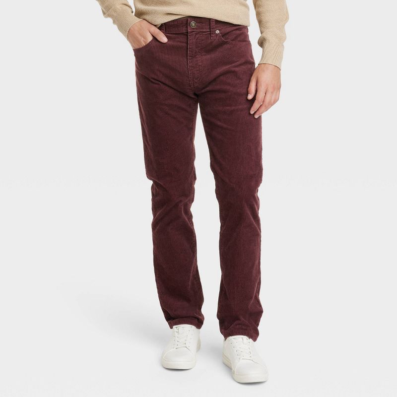 Men's Slim Straight Corduroy 5-Pocket Pants - Goodfellow & Co™, 1 of 5