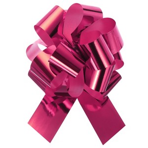Unique Bargains Metallic Large Pull Bow Gift Wrapping Ribbon for Wedding 10 Pcs - 1 of 4