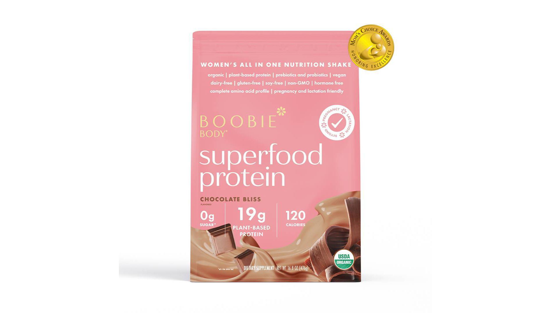 Boobie Body Pregnancy and Lactation Protein Dietary Supplement Powder Chocolate Bliss