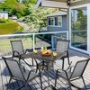 Tangkula 4pcs Patio Rocking Chair Heavy-Duty Metal Rocker Outdoor Anti-Slip Gray - 2 of 4