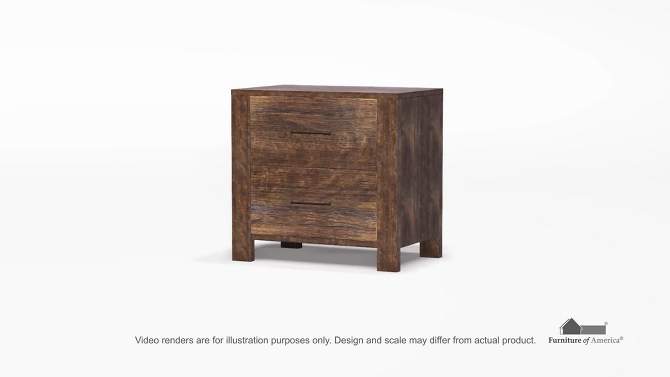 Keaton 2 Drawer Nightstand Oak - HOMES: Inside + Out, 2 of 6, play video