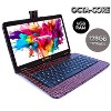 LINSAY 10.1" Octa Core 128GB Storage Android 14 Tablet Dual Camera Android with Black Keyboard - 2 of 4