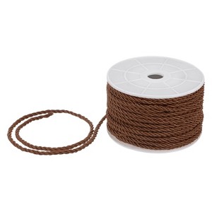 Unique Bargains Soft Polyester Twisted Silk Decorative Craft Cord Trim Cord Rope 22 Yards 1 Pc - 1 of 4