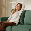 GYIIYUO 89" 3 Seater Sofa Couch with Deep Seats, Upholstered Sofa with Armrests, Comfy Couches for Living Room, Apartment and Office - 3 of 4