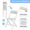 SKONYON 6 Pack Folding Chairs Portable Plastic Chair - 4 of 4