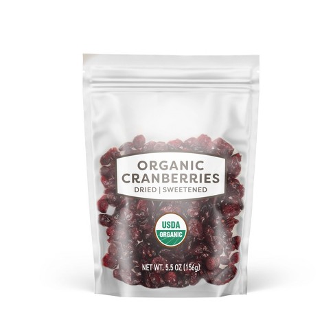 Cranberries séchées moins sucrées, sans huile ni OGM - Kanata