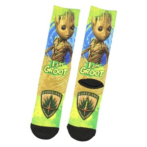 Bioworld Guardians of the Galaxy "I Am Groot" Tube Socks - 1 of 4