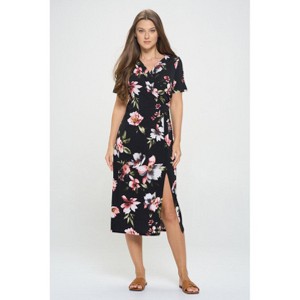 WEST K Women's Jocelyn Side Ruched Midi Dress - 1 of 4