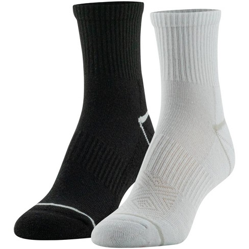 Peds Women's All Day Active 2pk High Quarter Athletic Socks - Assorted  Colors 5-10 : Target