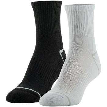 Peds Women's All Day Active 2pk High Quarter Athletic Socks - Assorted Colors 5-10
