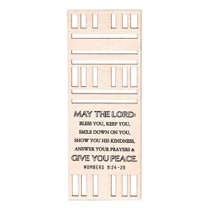 Dicksons Inspirational Bible Verse Laser Cut Bookmark for Books and Novels 2.5 x 6 Wood Trust in The Lord - Pack of 6 - 1 of 1