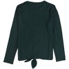 I.N.C International Concepts Womens Tie-front Pullover Blouse, Green, Medium - 2 of 2