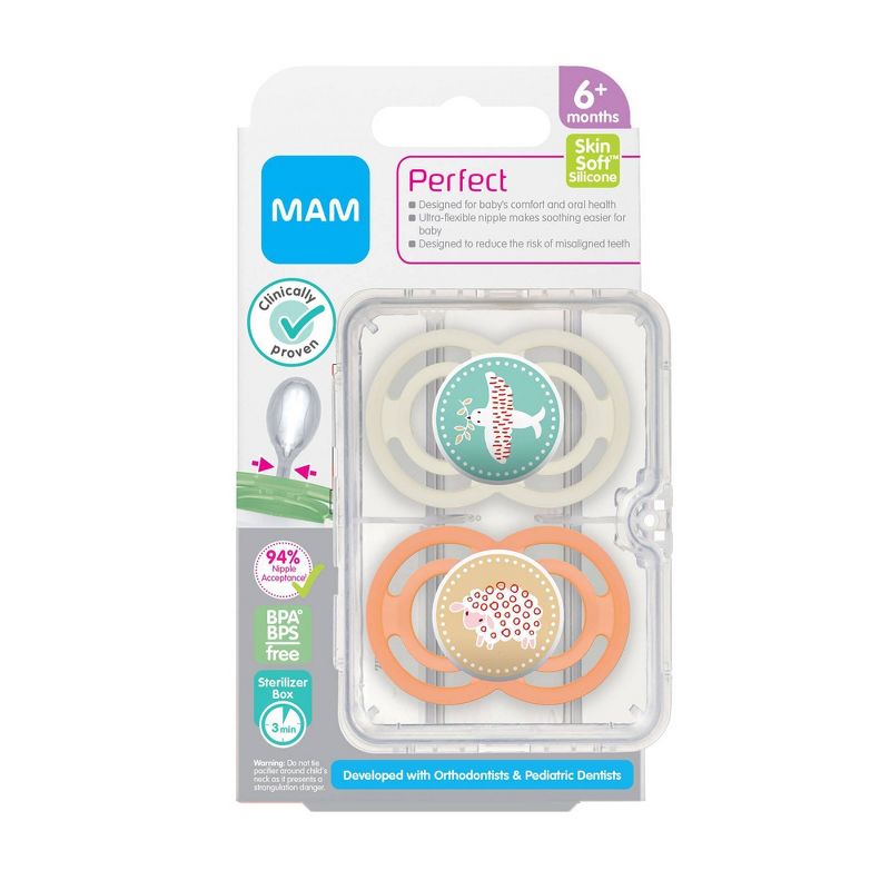 MAM Perfect Pacifier 2ct 6+ Months, 3 of 12