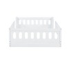 NicBex Twin Size Platform Bed 77.3"L Modern Wooden Bed Frame with Full Length Guardrail and Small Opening for Bedroom, No Box Spring Required - 4 of 4
