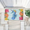 Stupell Industries Unicorn Seahorse & Hibiscus Printed Outdoor Door Mat, design by Audrey Jeanne Roberts, 18"x30" - 3 of 4