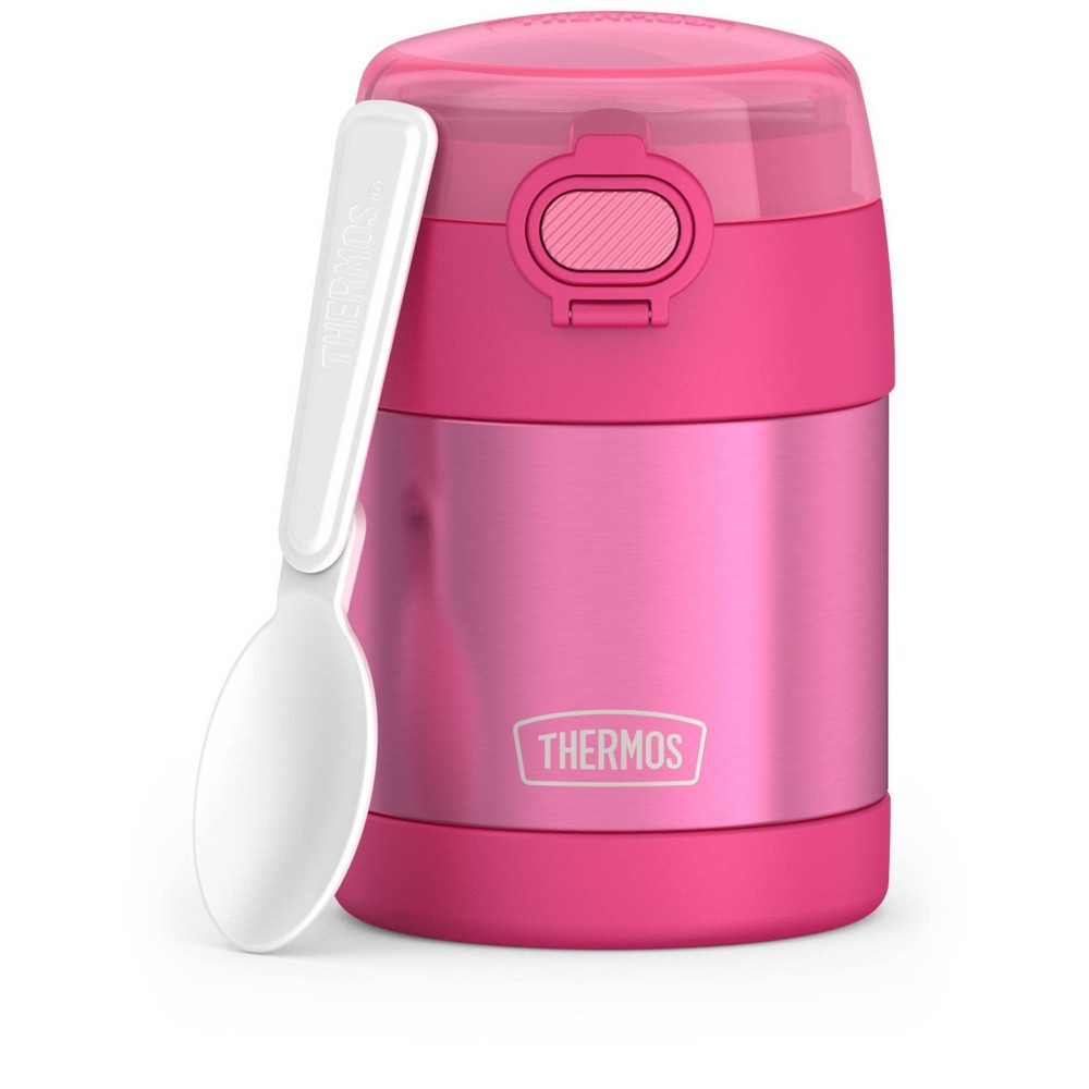 Thermos Kids' 10oz FUNtainer Stainless Steel Food Jar with Snack Top - Pink