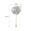 Unique Bargains Ceremony Anniversary Rose Wedding Groom Boutonnieres Pins 2"x3.5" 10 Pcs - 2 of 3
