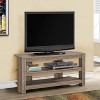 Monarch Specialties Tv Stand 42 Inch Console Media Entertainment Center Storage Shelves Living Room Bedroom Laminate Brown Contemporary Modern - 2 of 4
