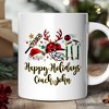 Cricket Buffalo Plaid Christmas Mug, Team and Coaches Gift (Non-Custom Only)| OrnamentallyYou - 3 of 4