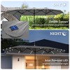 Garden Parasol 14.4ft Double-Sided Sun Umbrella with Base, Patio Parasol with LED Solar Lights - 4 of 4