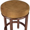Meridian Furniture,Monette Saddle Velvet Counter Stool - 3 of 4