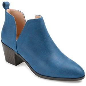 Journee Collection Womens Lola Pull On Stacked Heel Booties - 1 of 4