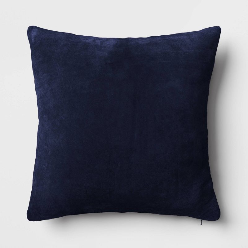 Washed Cotton Velvet Throw Pillow - Threshold™, 1 of 10