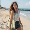 Dalix Owl Tote Shoulder Bag Natural Cotton Canvas - 4 of 4