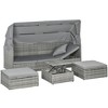 Resenkos 4-Piece Wicker Furniture Set , Outdoor Sectional Furniture, - 2 of 4