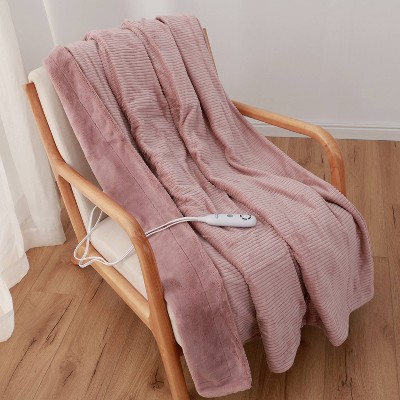 50x60 Corduroy Striped Electric Heated Throw Blanket - Berkshire Blanket  u0026 Home Co. : Target