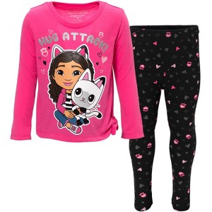 Dreamworks Gabby's Dollhouse Pandy Paws Gabby Girls T-Shirt and Leggings Outfit Set Toddler - 1 of 4