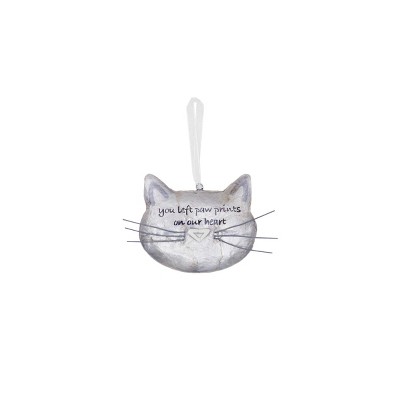 Gallerie II Cat Paw Prints On Heart Ornament