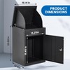 Package Delivery Boxes for Outside, Extra Large Parcel Drop Boxes with Lock, Anti-Theft Galvanized Steel, Weather Resistant Mailbox - 2 of 4