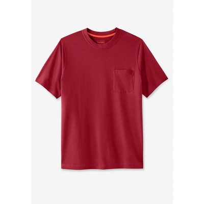 Boulder Creek by KingSize Men's Big & Tall Heavyweight Pocket Crewneck T-Shirt
