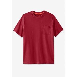 Boulder Creek by KingSize Men's Big & Tall Heavyweight Pocket Crewneck T-Shirt - 1 of 4
